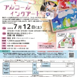 【親子対象】風で描こう！アルコールインクアート