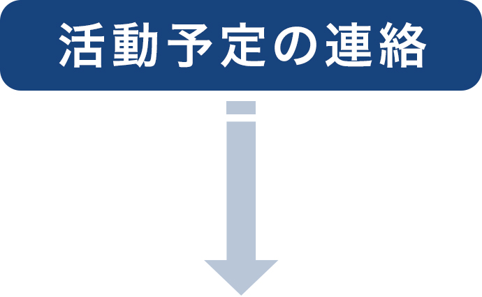 活動予定の連絡